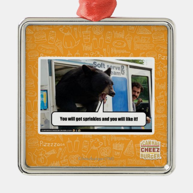 Ornamento De Metal Polvilha (Frente)