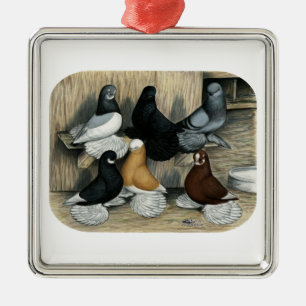 Ornamento De Metal Pombos de Tumbler falhados