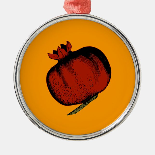 Ornamento De Metal Pomegranato (Frente)