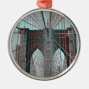 Ornamento De Metal Ponte de Brooklyn em NYC