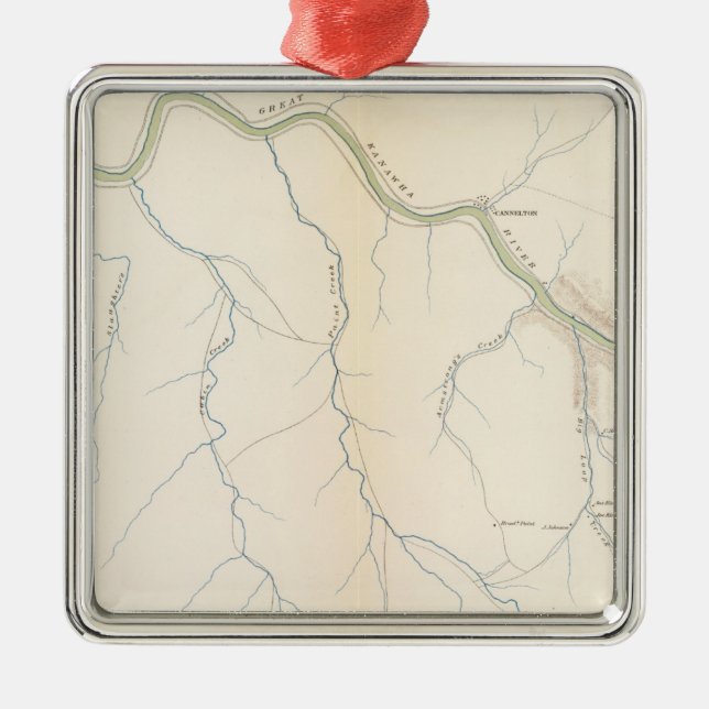 Ornamento De Metal Ponte de Gauley (Frente)