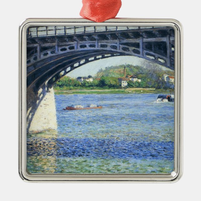 Ornamento De Metal Ponte no Argenteuil (Frente)