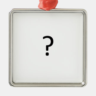 Ornamento De Metal Ponto de interrogação