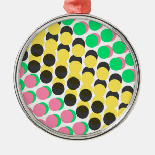 Ornamento De Metal Pontos cobertos