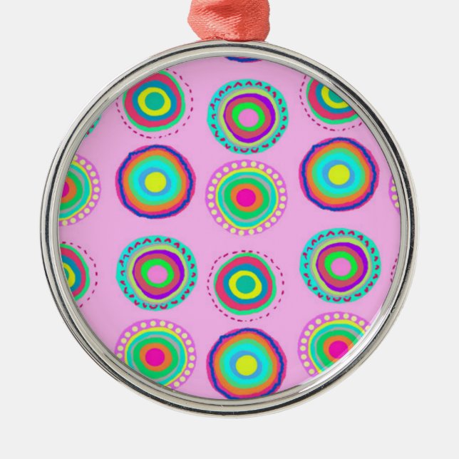 Ornamento De Metal Pontos simples (Frente)
