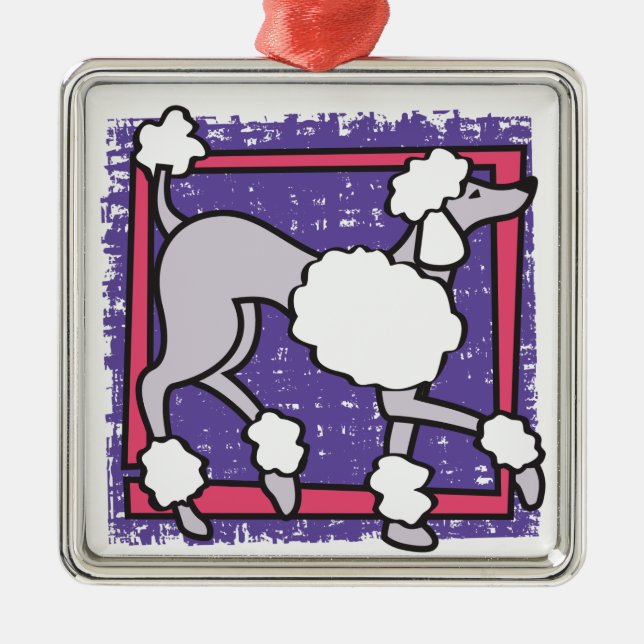 ORNAMENTO DE METAL POODLE (Frente)