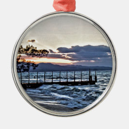 Ornamento De Metal Por do sol bonito em Montego Bay, Jamaica