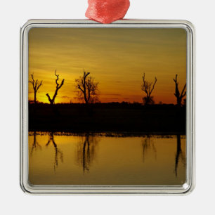 Ornamento De Metal Pôr do sol, Yellow Water Billabong