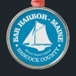 Ornamento De Metal Porto bar (loop)<br><div class="desc">Bar Harbour,  Maine.</div>