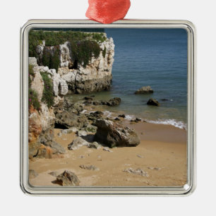 Ornamento De Metal Portugal, Cascais. Praia da Rainha, uma praia em