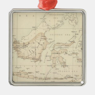 Ornamento De Metal Posse holandesa no Arquipélago indiano