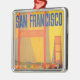 Ornamento De Metal Poster de viagens Para Voar Twa Para São Francisco (Lateral)