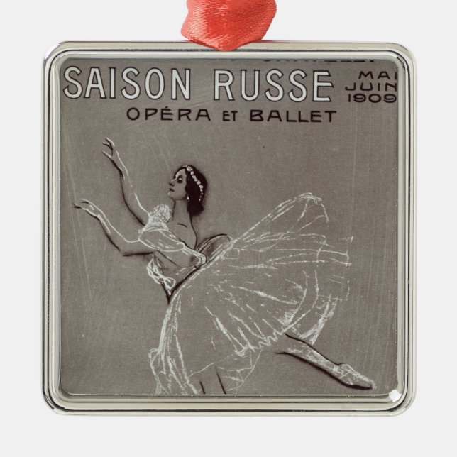 Ornamento De Metal Poster para 'o Saison Russe (Frente)