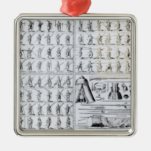 Ornamento De Metal Posturas para mosqueteiros e Pikemen