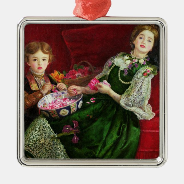 Ornamento De Metal Pote Pourri (Frente)