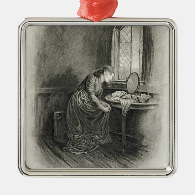 Ornamento De Metal Pouco Dorrit, 'de Charles Dickens: Um abo da (Frente)