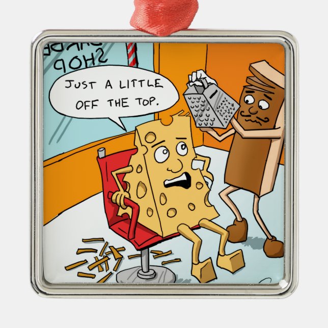 Ornamento De Metal "Pouco fora do superior " (Frente)