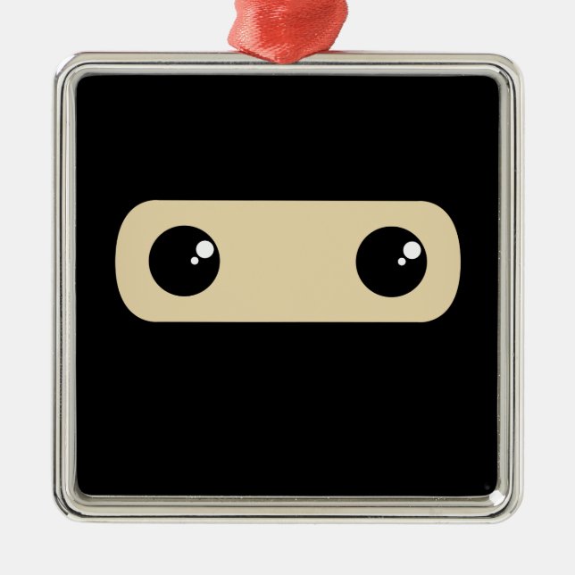 Ornamento De Metal Pouco Ninja (Frente)