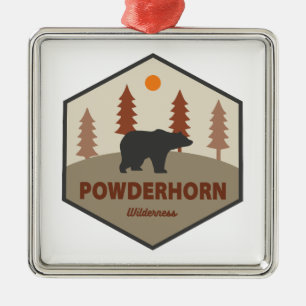 Ornamento De Metal Powderhorn Wilderness Colorado Bear