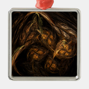 Ornamento De Metal Praça de Abstrato de Arte da Mãe Terra