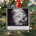 Ornamento De Metal Praça Simples de Foto para Bebê Ultrassom Melhor O<br><div class="desc">Celebre o presente do precioso que seu mais novo membro da família tem um ornamento de metal quadrado fotográfico na moda 1. A design neutra em termos de gênero é adequada para um novo menino ou menina. Palavras e imagens neste modelo são simples de personalizar. (DICA para DESIGN de IMAGEM:...</div>