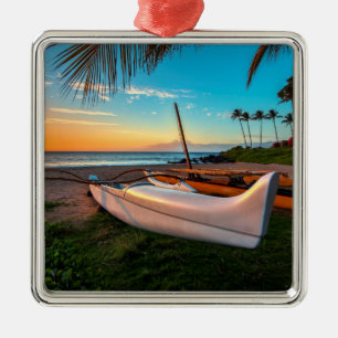 Ornamento De Metal Praia sul de Maui no por do sol   Maui, Havaí