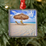 Ornamento De Metal Praias Tropicais | Aruba Sandy Beach<br><div class="desc">Esta incrível foto do Getty Images mostra a areia branca ondulada em uma praia em Aruba.</div>