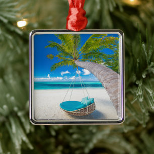 Ornamento De Metal Praias Tropicais Planície tropical Swing em prai