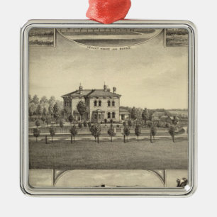 Ornamento De Metal Prairie Lawn Fazenda, Nebraska