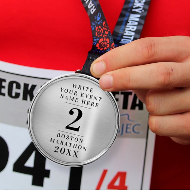 Ornamento De Metal Prêmio Simples de segundo Clássico de Medalha Silv (Criador carregado)