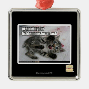 Ornamento De Metal Preparação Para Ataque De Ticklemonster