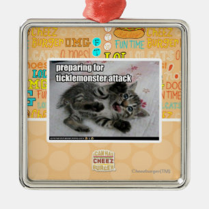 Ornamento De Metal Preparação para o ataque de Ticklemonster