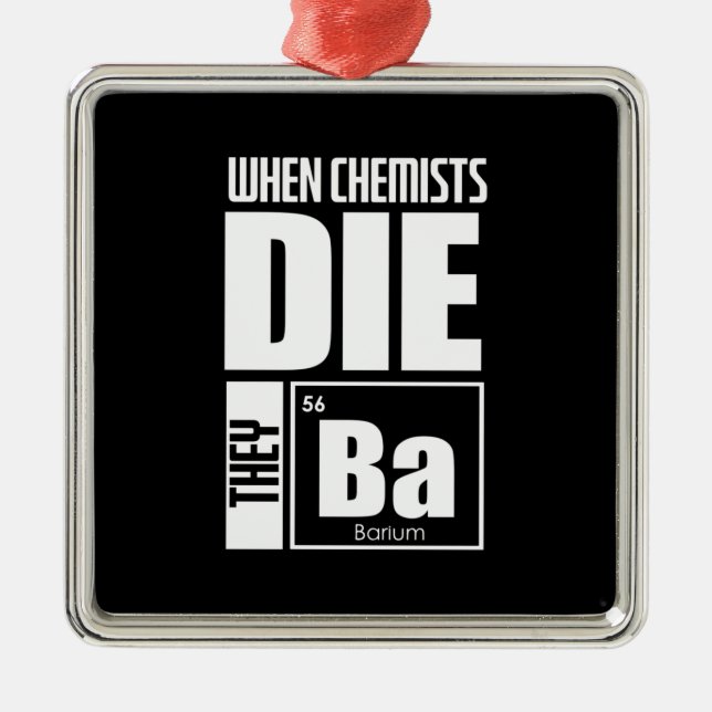 Ornamento De Metal Presente cientista | Química adorável (Frente)