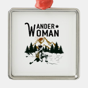 Ornamento De Metal Presente de Camper   Wander Woman Birthday