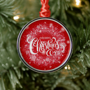 Ornamento De Metal Presente de Natal Moderno