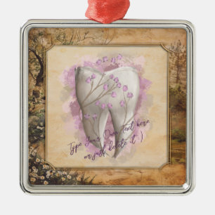 Ornamento De Metal Presente dentário elegante Vintage