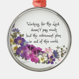 Ornamento De Metal Presente dos cleros ou do voluntário