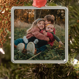 Ornamento De Metal Presente para a avó | Netos Foto Natal