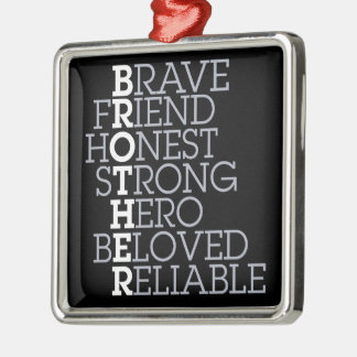 Ornamento De Metal Presente para o irmão