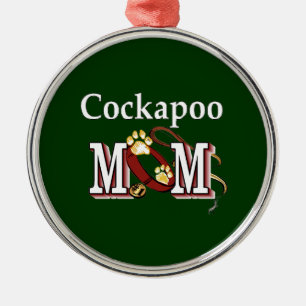 Ornamento De Metal Presentes da mamã de Cockapoo
