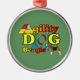 Ornamento De Metal Presentes de Agilidade de Beagle