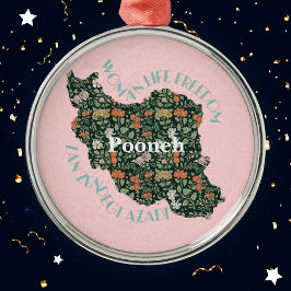 Ornamento De Metal Presentes de Natal Personalizados para Mulheres Fe