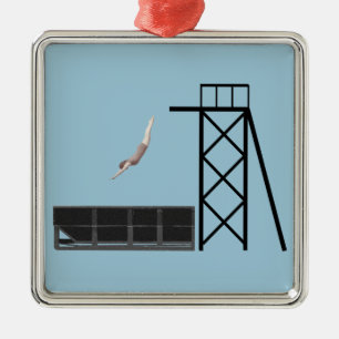 Ornamento De Metal presentes do mergulho do contentor do vintage