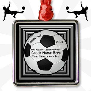 Ornamento De Metal Presentes personalizados do treinador de futebol,