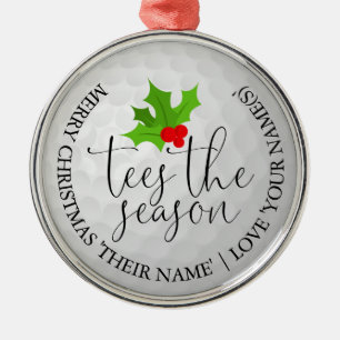 Ornamento De Metal Presépio de Golfe Feliz Natal Presentes de Golfe T