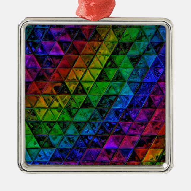 Ornamento De Metal Pride Glass (Frente)