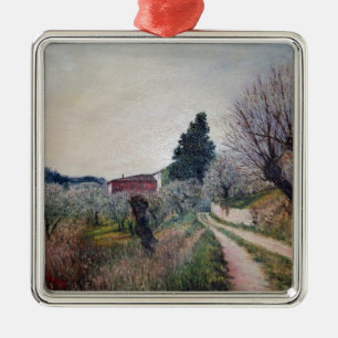 Ornamento De Metal PRIMAVERA ANTERIOR EM VERNALESE/Paisagem Toscana