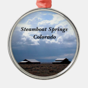 Ornamento De Metal Primaveras a vapor, Colorado