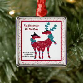 Ornamento De Metal Primeiro Natal - Nova Arte Popular Nórdica - Escân