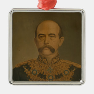 Ornamento De Metal Prince Otto Von Bismarck no uniforme do diplomata